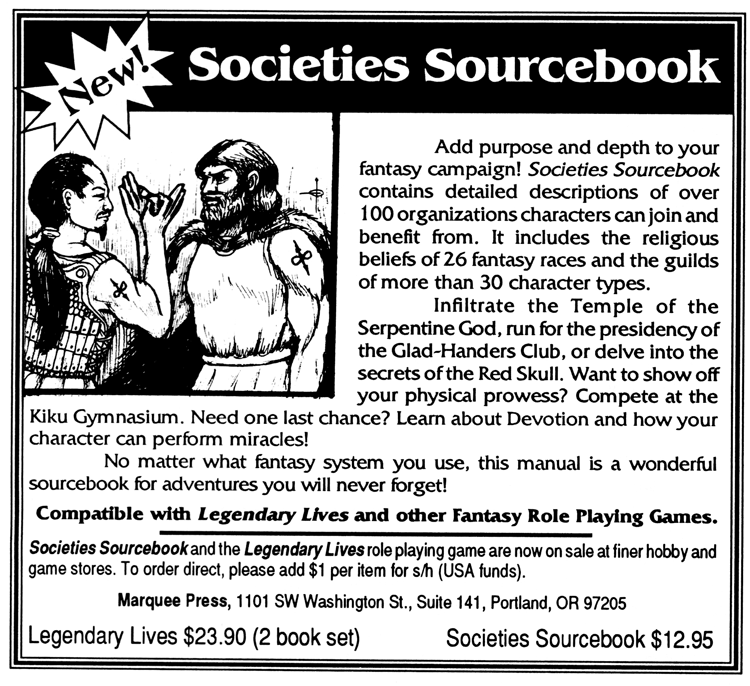 Societies Sourcebook ad